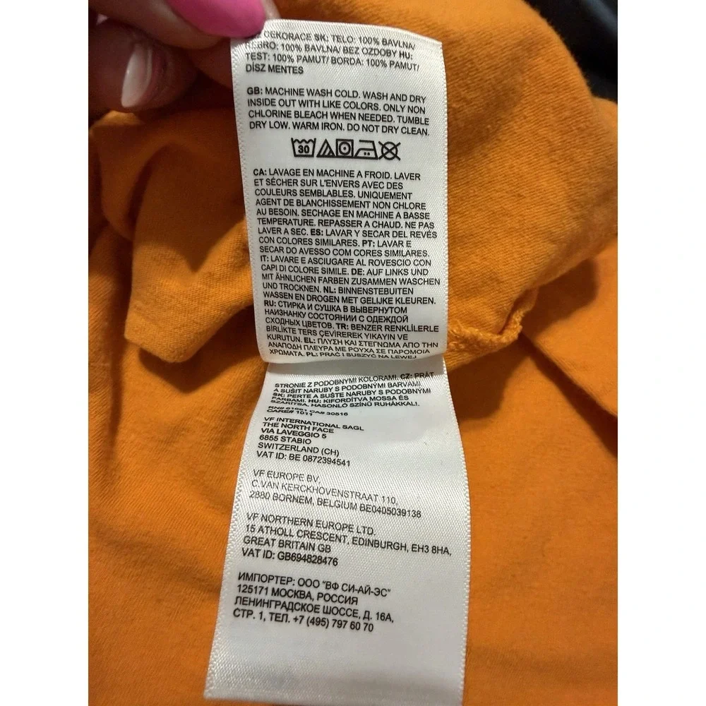 The North Face Men's‎ Long Sleeve Orange T-Shirt Size L